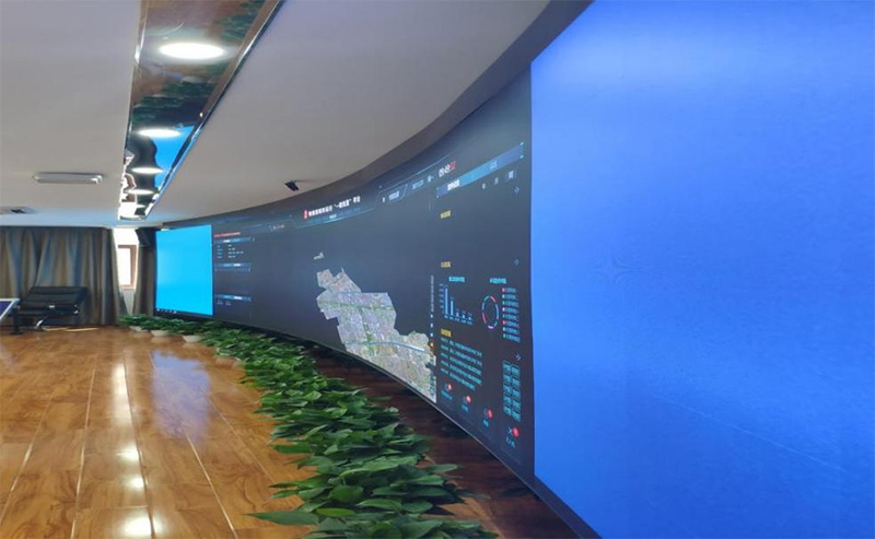 助力信息化,梅隴城市網格化中心,LED顯示屏案例